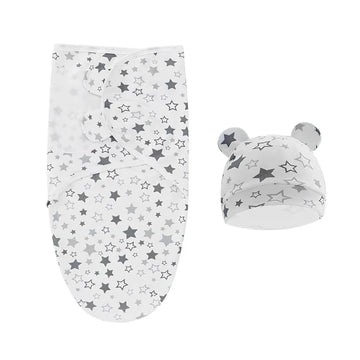 Ensemble Couverture et Bonnet Bébé en Coton Doux – 0 à 3 Mois