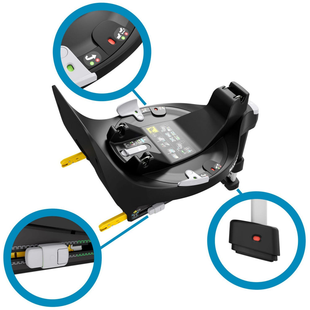 Maxi-Cosi FamilyFix 360 i-Size Base ISOFIX 360, 40–105 cm, Noir