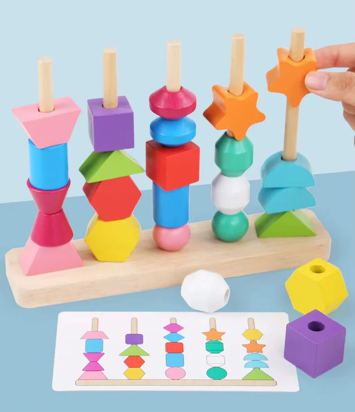 Blocs de Construction Éducatifs – Apprentissage des Couleurs et des Formes pour Enfants