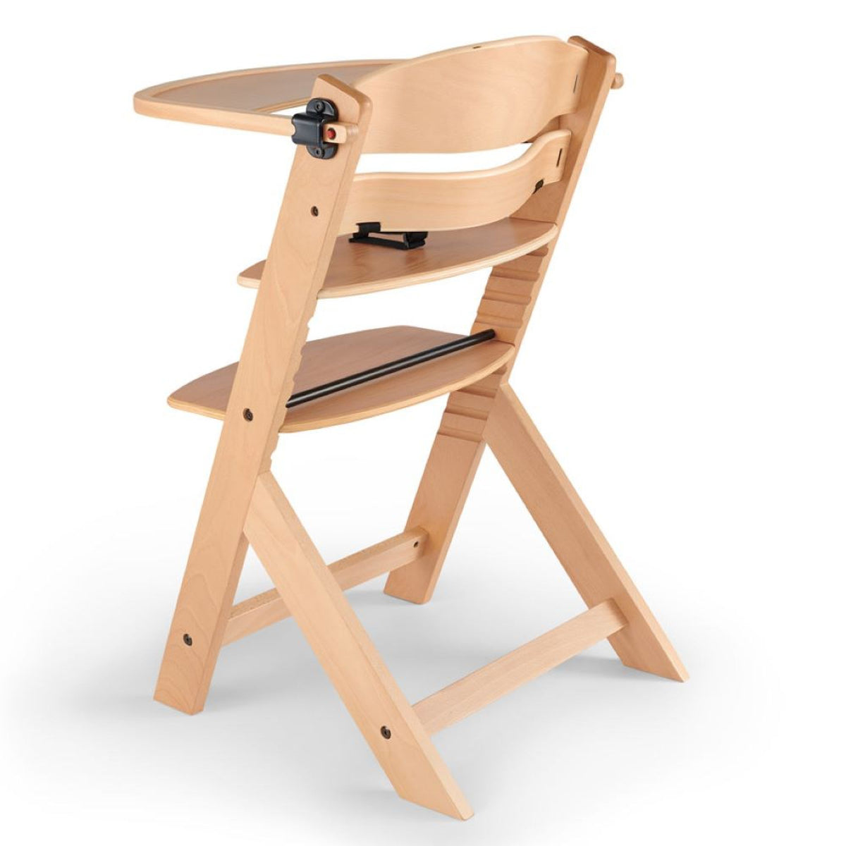 Kinderkraft ENOCK Chaise Haute + Transat CALMEE, Bois Naturel, Évolutive